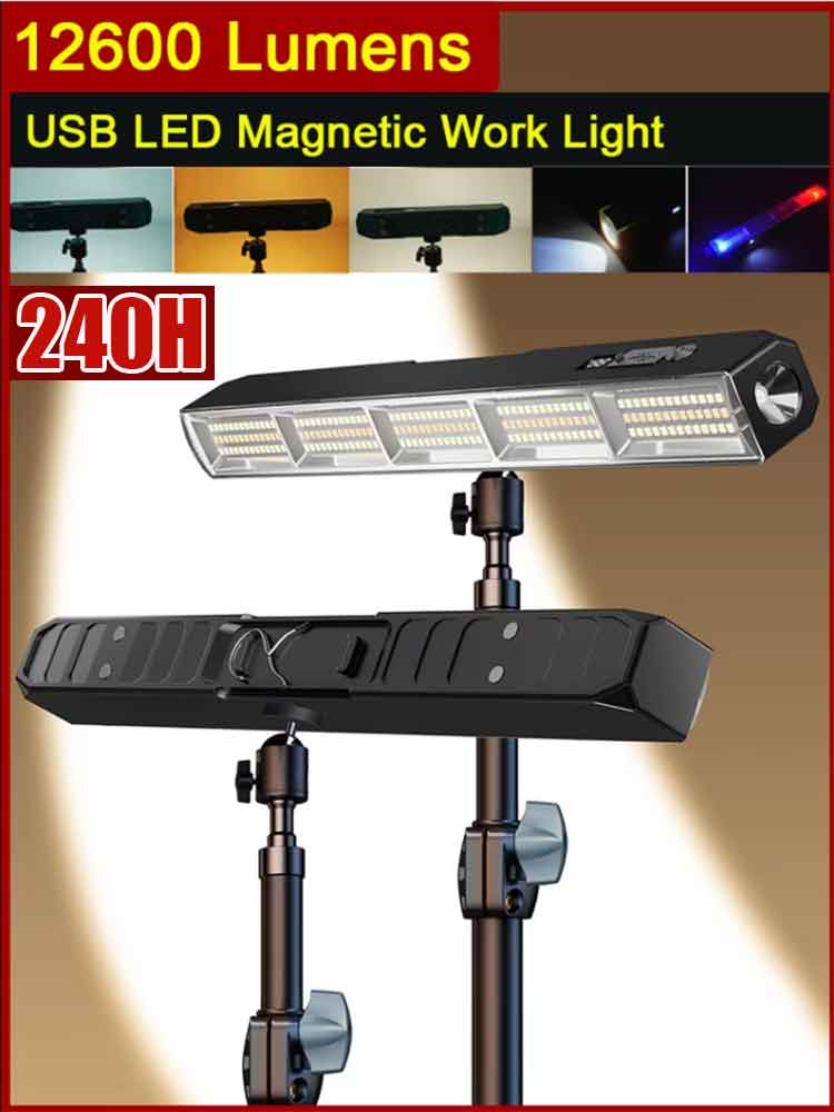 Power Bank - ไฟ LED แม่เหล็กกำลังสูง รุ่น 2026 แบบพกพา