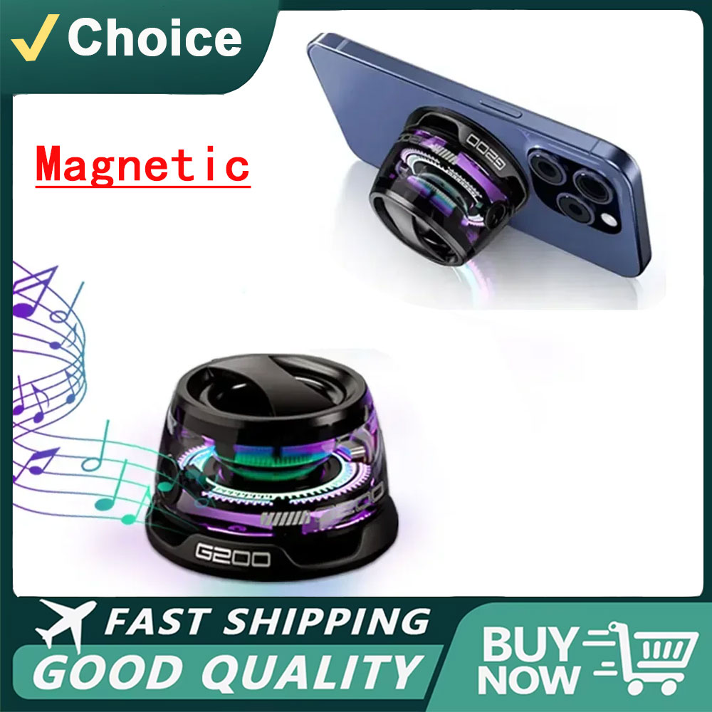 Phone Holder - ลำโพงบลูทูธพกพา G200 ไฟ RGB ลำโพงแม่เหล็ก BT5.3