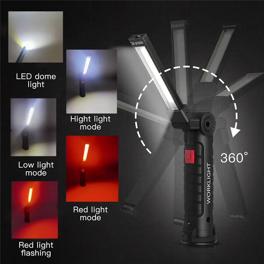 แบบพกพา COB ไฟฉาย LED USB ชาร์ - Power Bank บทวิจารณ์และราคา