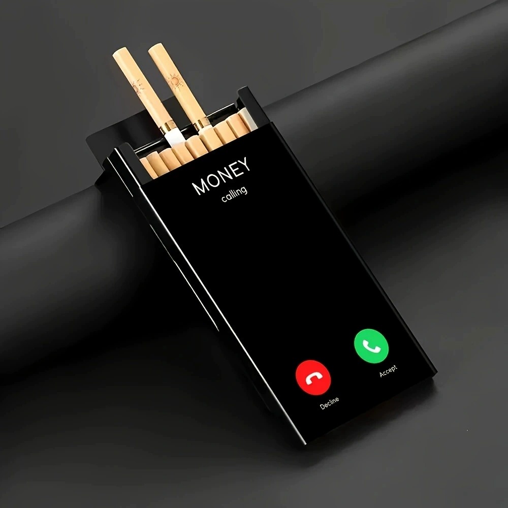 กล่องบุหรี่โลหะทรงบาง ฝาเลื่อน - Phone Holder บทวิจารณ์และราคา