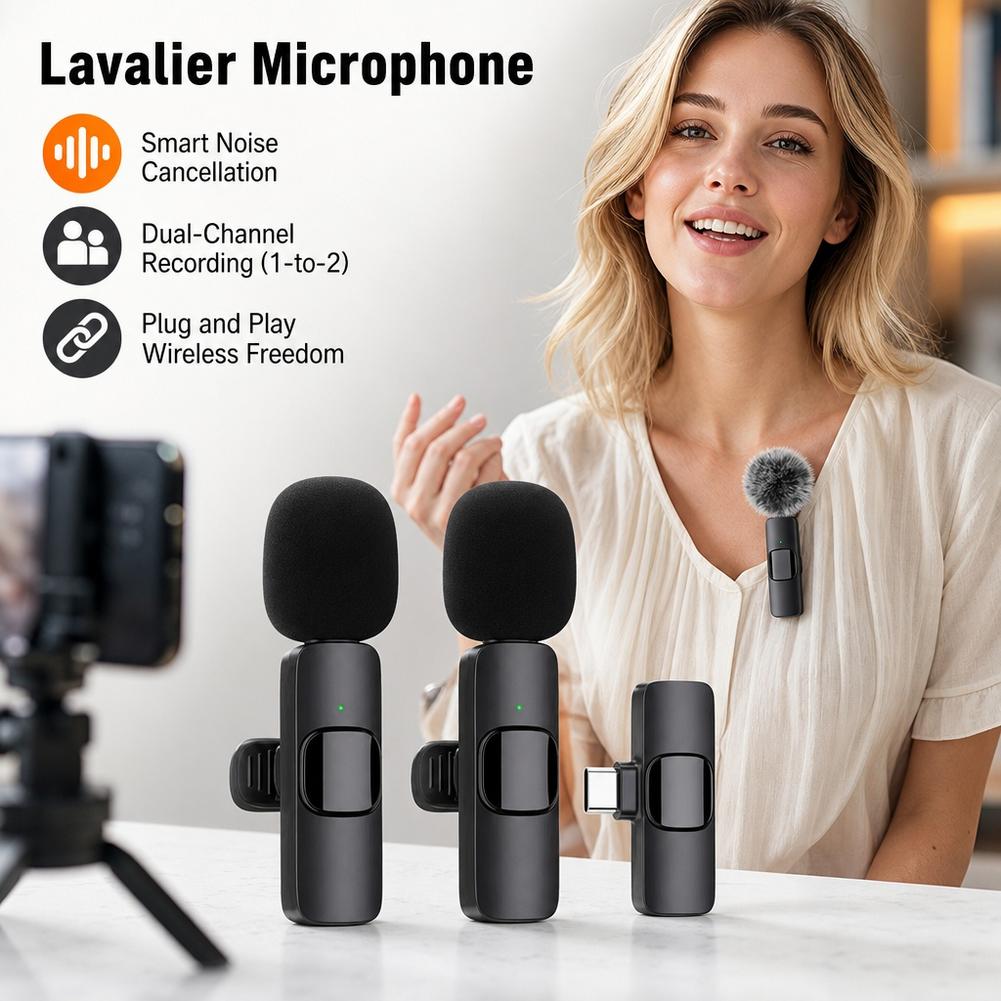 ไมโครโฟนไร้สายแบบหนีบปกเสื้อ 1 - Usb Charger บทวิจารณ์และราคา