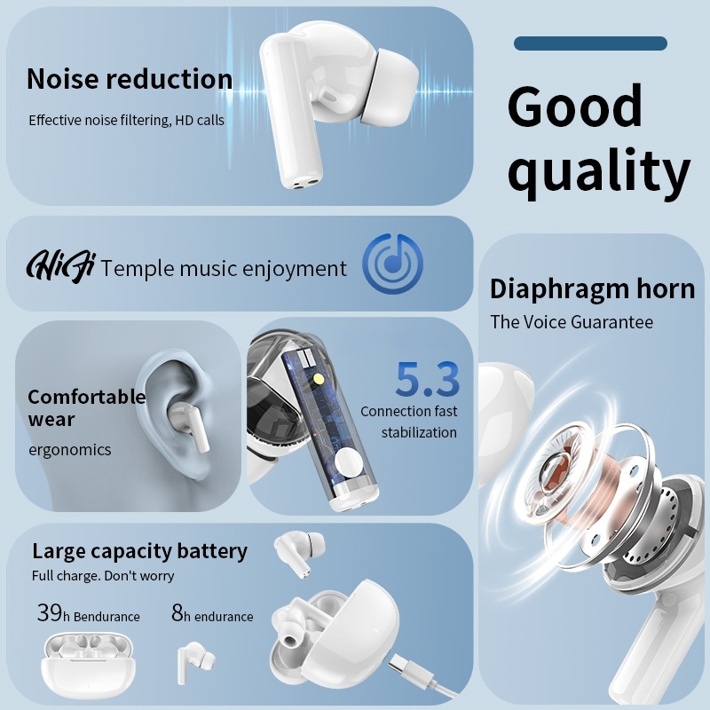 ชุดหูฟังบลูทูธไร้สายรุ่นใหม่ ช - Headphones Wireless บทวิจารณ์และราคา