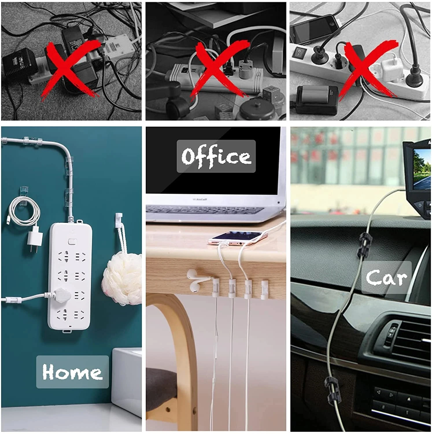 คลิปจัดระเบียบสายเคเบิลขนาดเล็ - Cable Organizer บทวิจารณ์และราคา