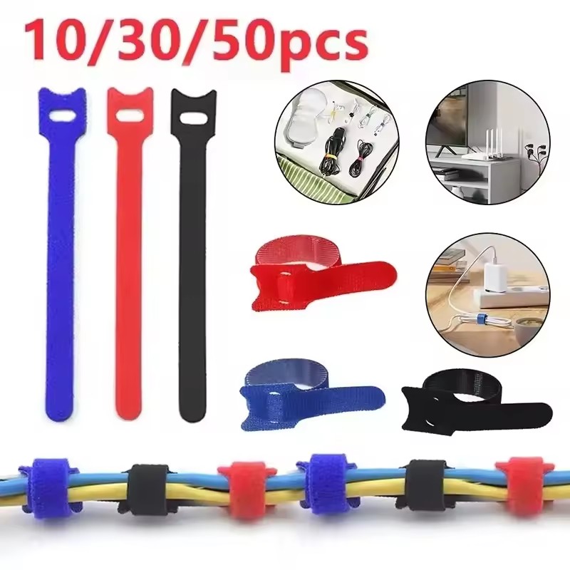 สายรัดสายเคเบิลแบบใช้ซ้ำได้ 10 - Cable Organizer บทวิจารณ์และราคา