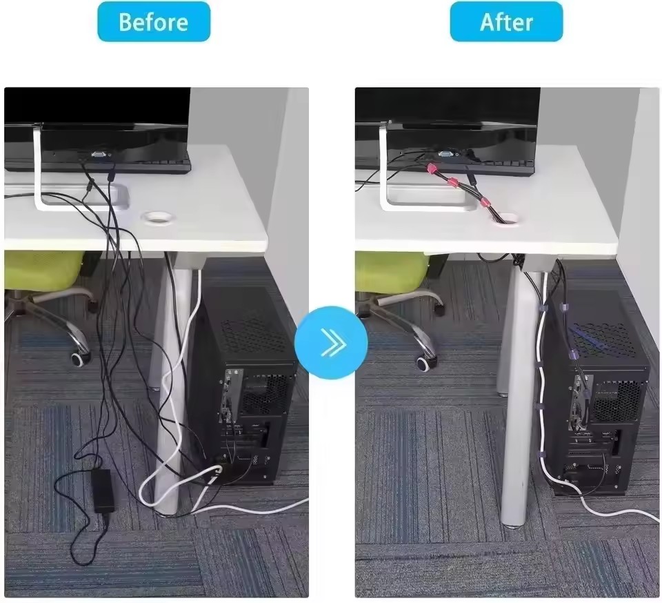 สายรัดสายเคเบิลแบบใช้ซ้ำได้ 10 - Cable Organizer บทวิจารณ์และราคา
