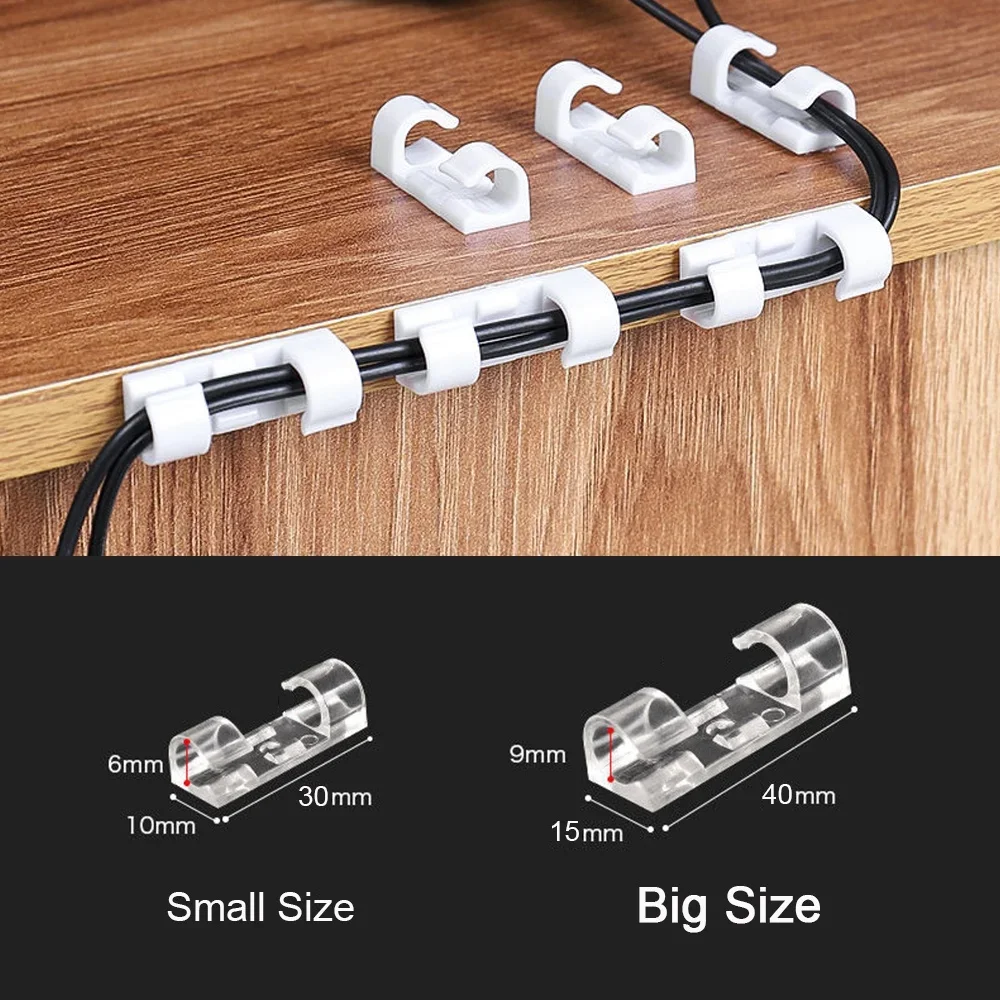 ที่หนีบสายเคเบิลแบบมีกาวในตัว  - Cable Organizer บทวิจารณ์และราคา