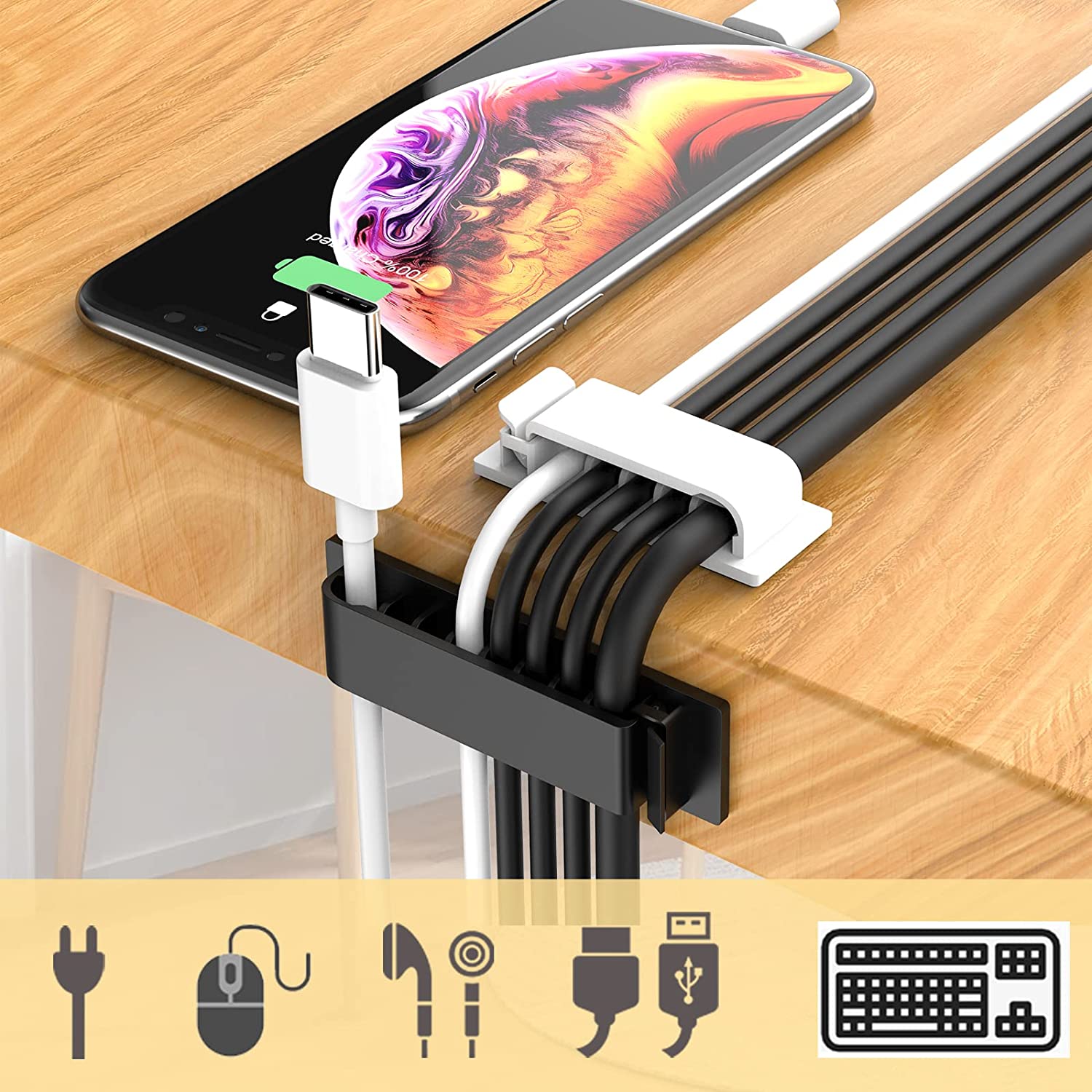ที่เก็บสายเคเบิล ที่จัดการสายไ - Cable Organizer บทวิจารณ์และราคา